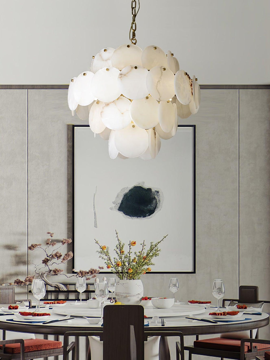 Ulorir Chandelier en Albâtre - Neutralighting
