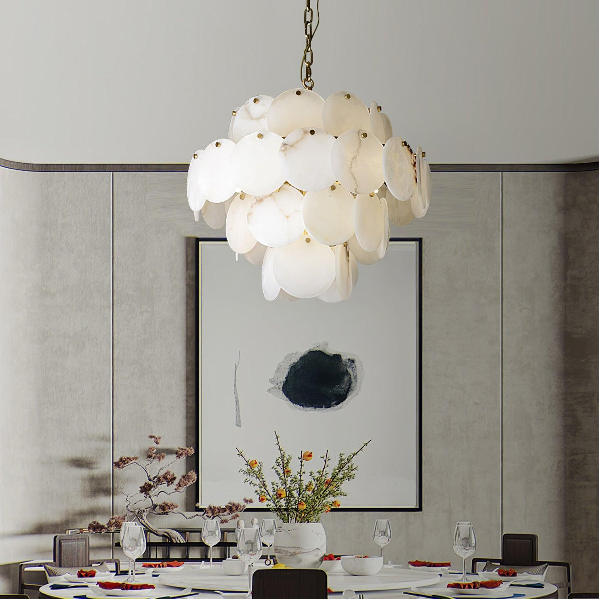 Ulorir Chandelier en Albâtre - Neutralighting