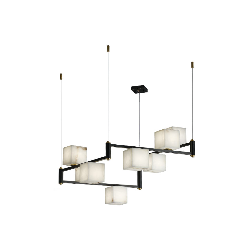 Ostruvye Chandelier Albâtre Boîte Créativité Salon - Neutralighting