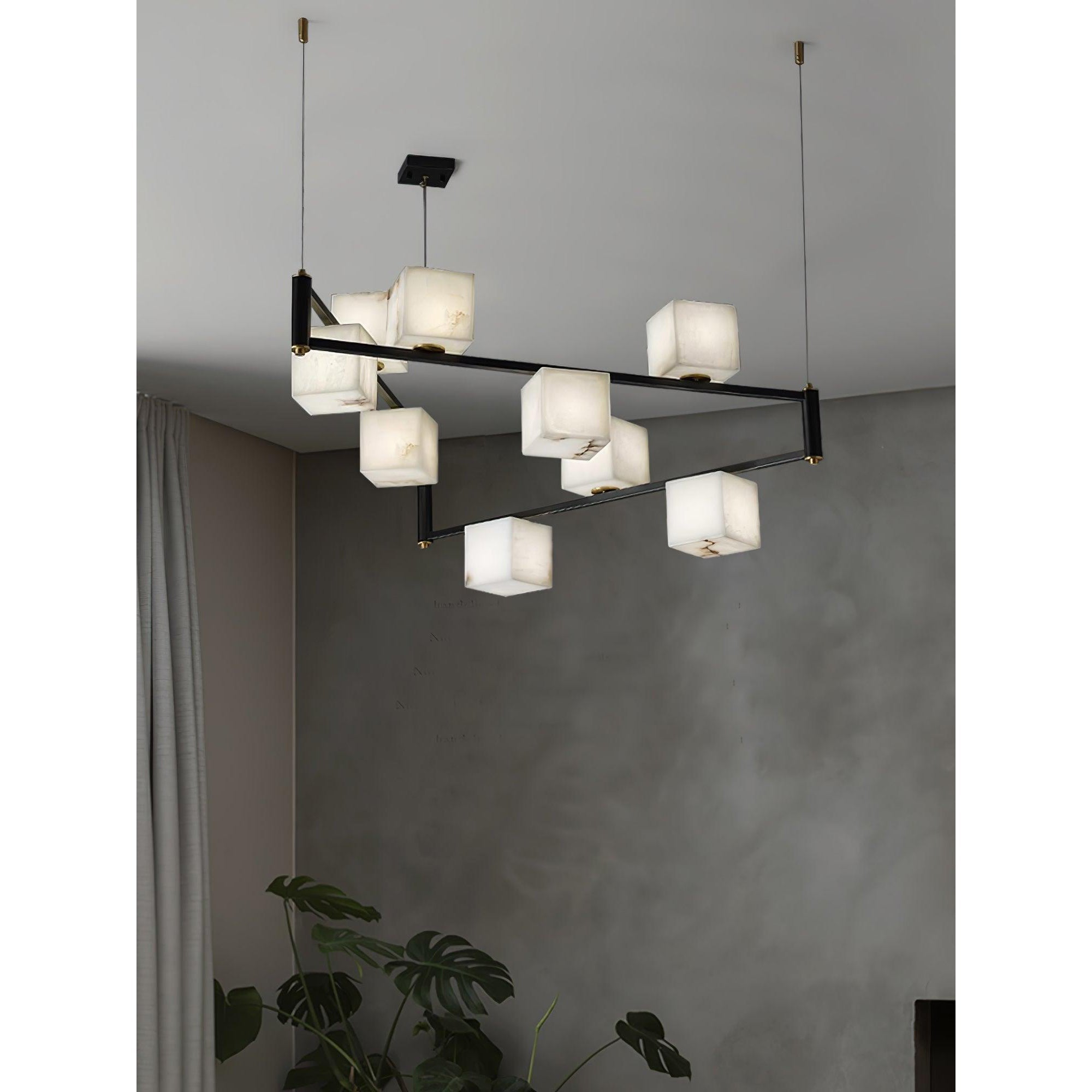Ostruvye Chandelier Albâtre Boîte Créativité Salon - Neutralighting