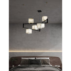 Ostruvye Chandelier Albâtre Boîte Créativité Salon - Neutralighting