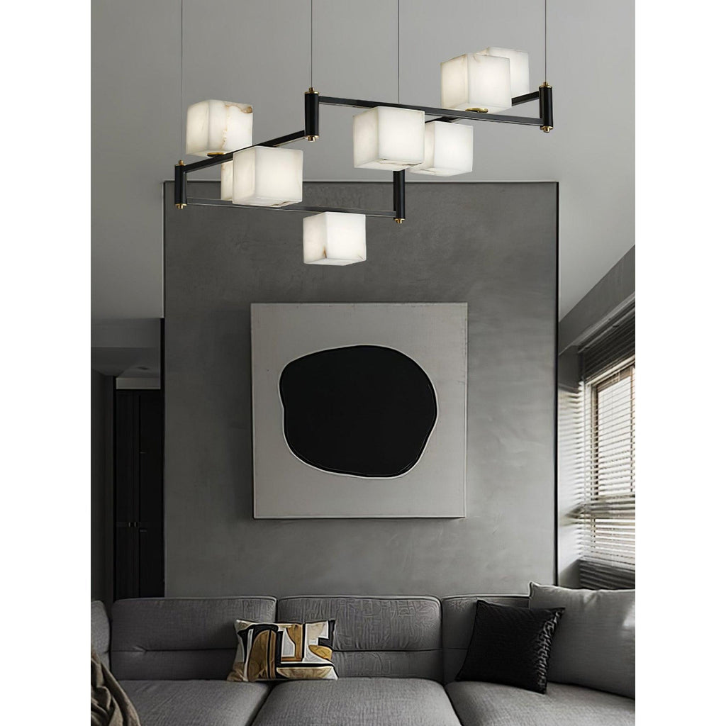 Ostruvye Chandelier Albâtre Boîte Créativité Salon - Neutralighting