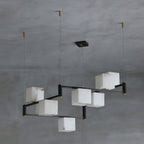 Ostruvye Chandelier Albâtre Boîte Créativité Salon - Neutralighting