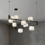 Ostruvye Chandelier Albâtre Boîte Créativité Salon - Neutralighting
