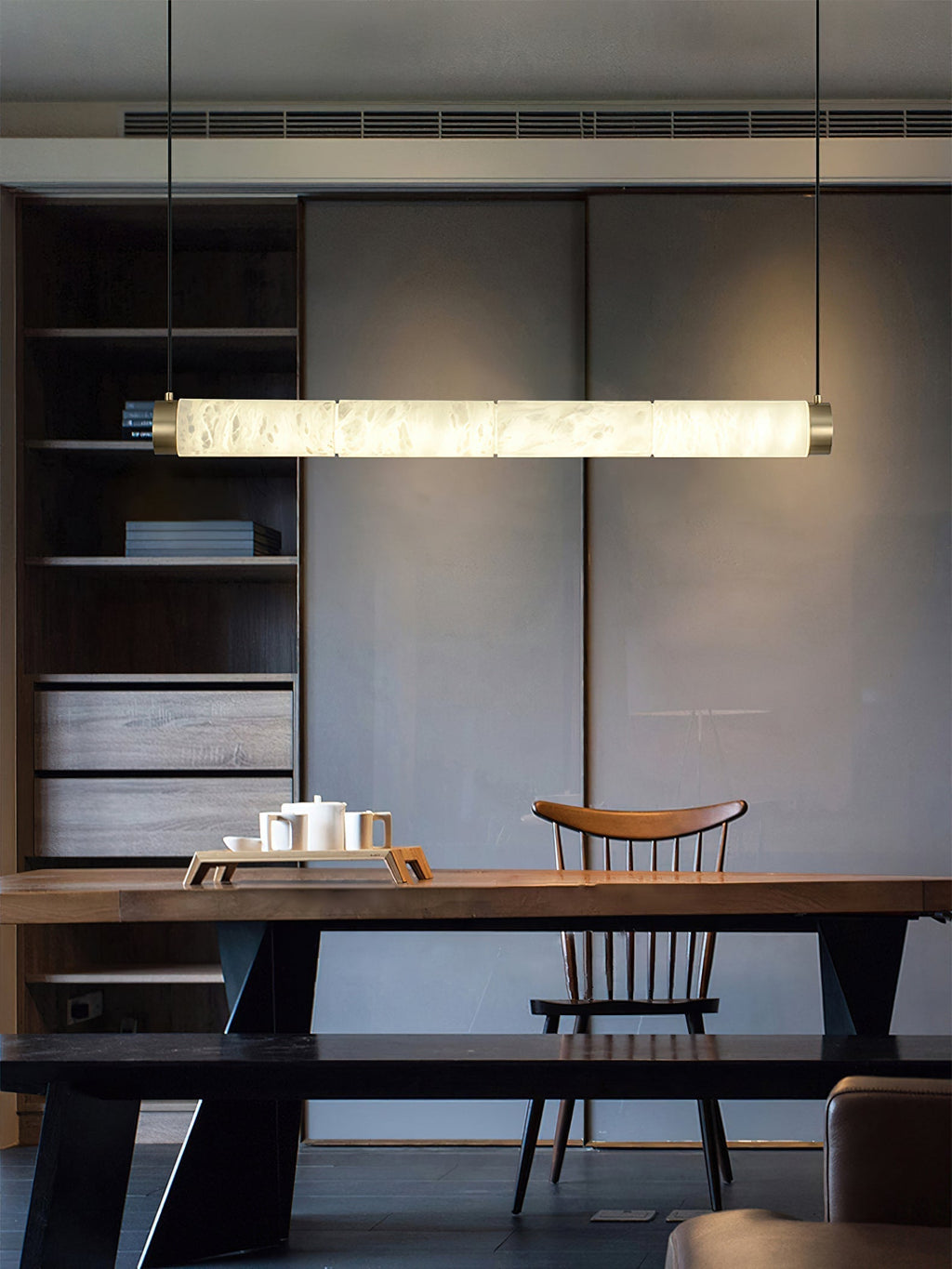 Plotuvyi Suspension Albâtre Bande Moderne Salon - Neutralighting