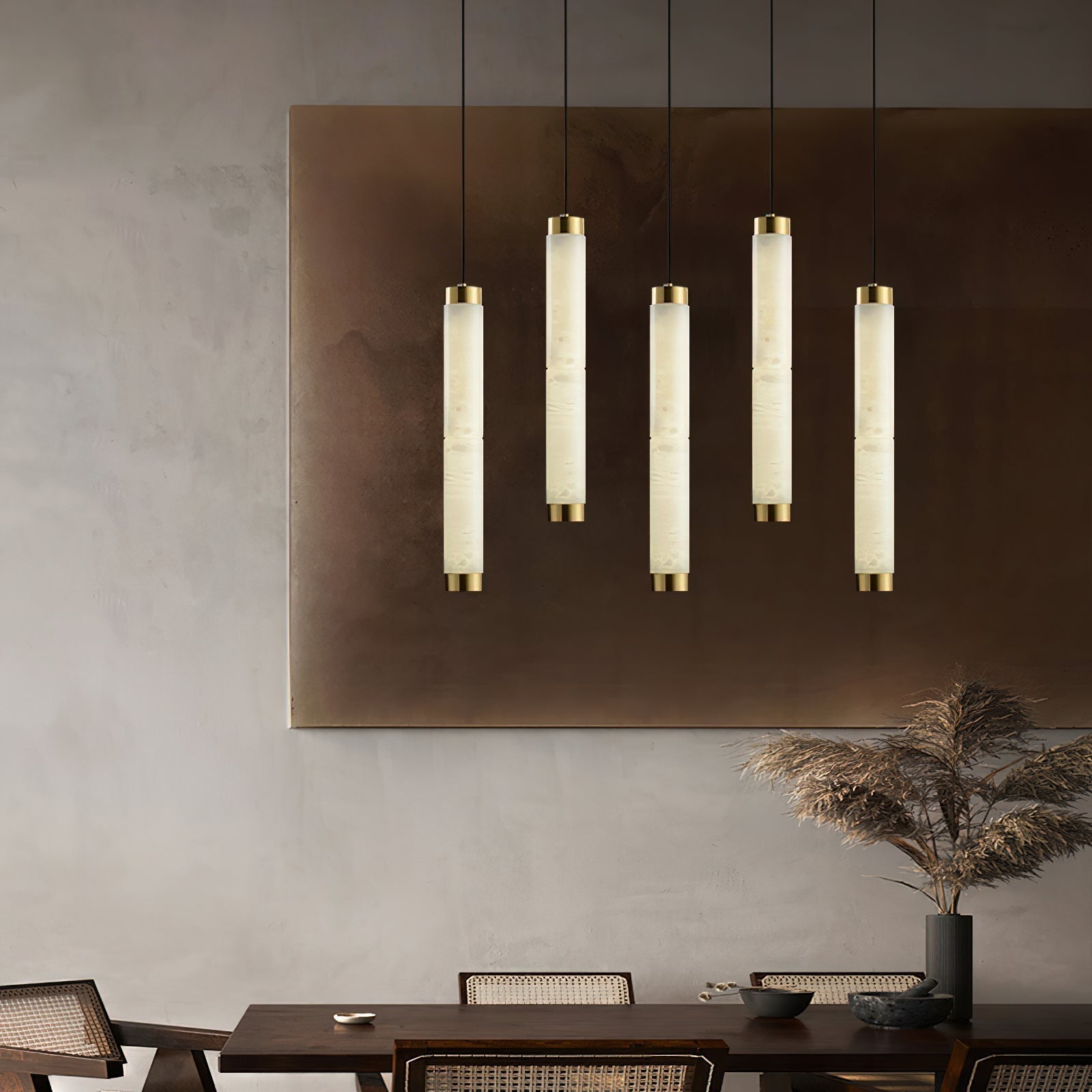 Plotuvyi Suspension Albâtre Bande Moderne Salon - Neutralighting