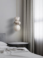 Rauduvyn Suspension Totem Moderne en Albâtre - Neutralighting