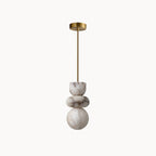 Rauduvyn Suspension Totem Moderne en Albâtre - Neutralighting