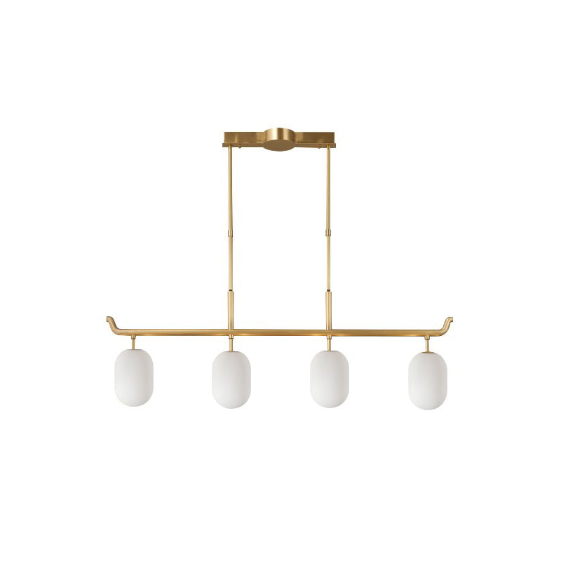 Sifuvyn Chandelier Géométrique en Verre Moderne Salon - Neutralighting