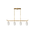 Sifuvyn Chandelier Géométrique en Verre Moderne Salon - Neutralighting