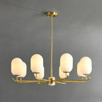 Sifuvyn Chandelier Géométrique en Verre Moderne Salon - Neutralighting