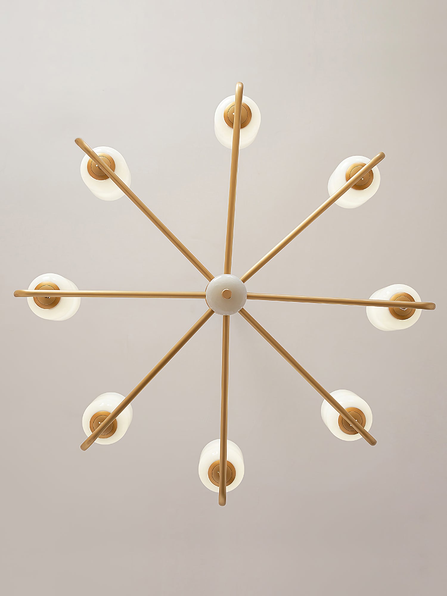Sifuvyn Chandelier Géométrique en Verre Moderne Salon - Neutralighting
