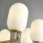 Sifuvyn Chandelier Géométrique en Verre Moderne Salon - Neutralighting