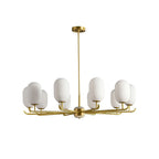 Sifuvyn Chandelier Géométrique en Verre Moderne Salon - Neutralighting