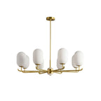 Sifuvyn Chandelier Géométrique en Verre Moderne Salon - Neutralighting