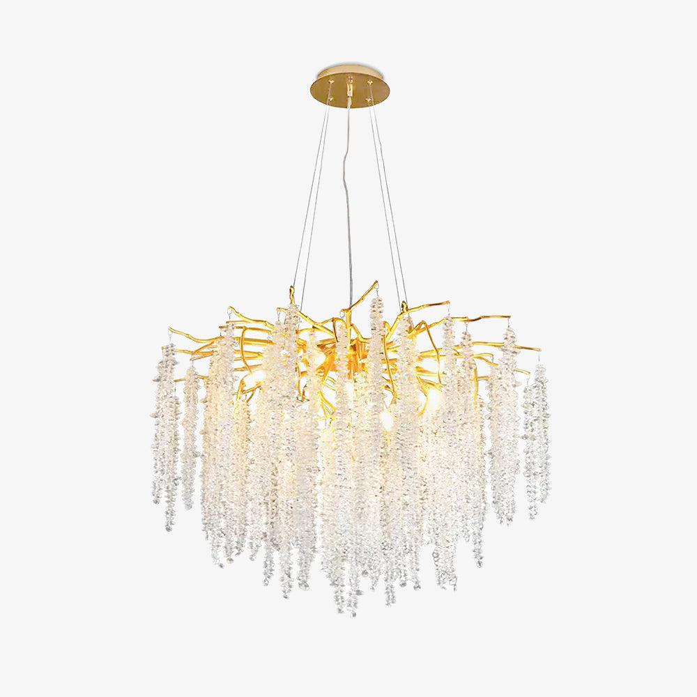Lustra Chandelier Doré Cristal Branche Élégant - Neutralighting