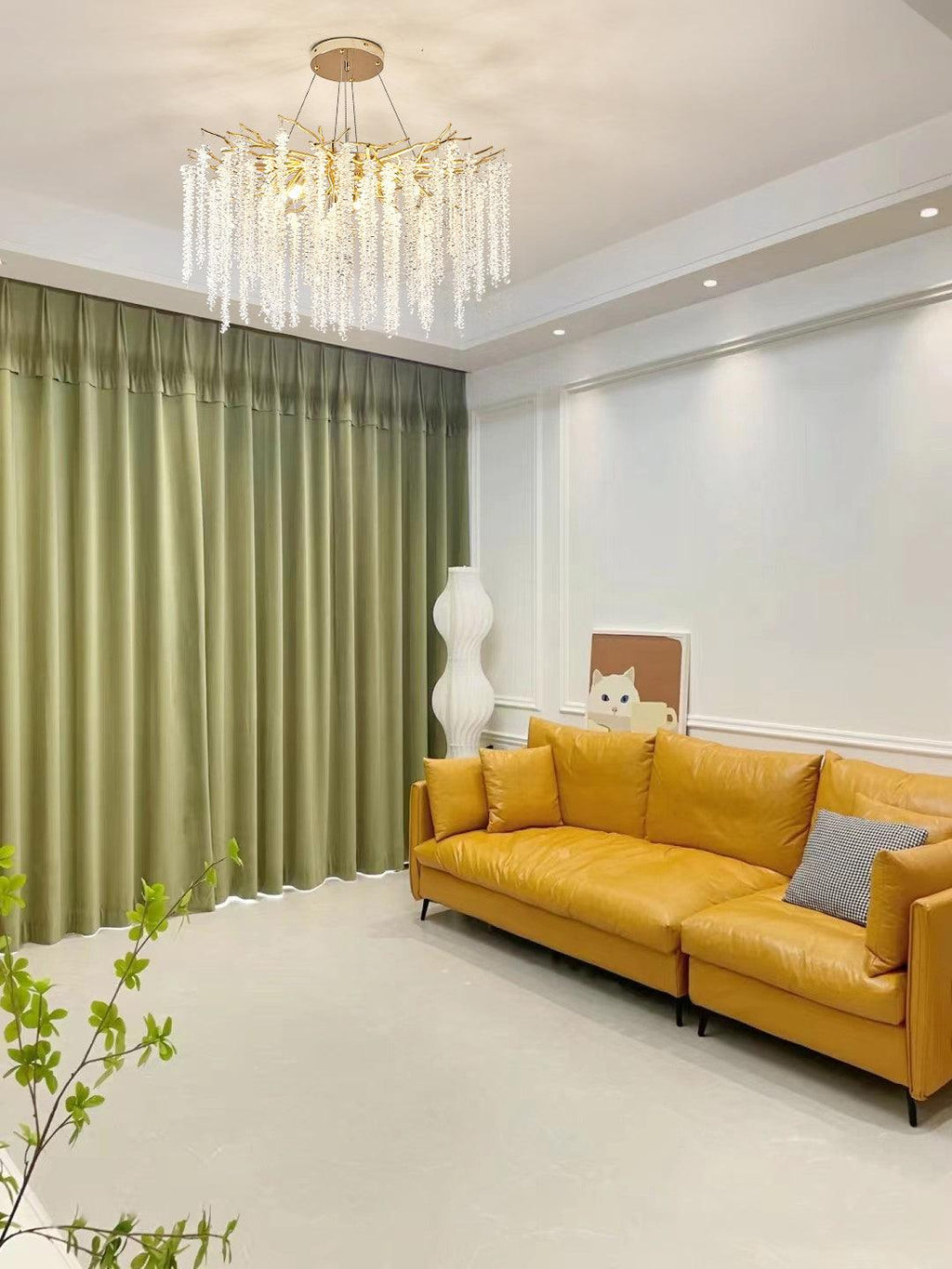 Lustra Chandelier Doré Cristal Branche Élégant - Neutralighting