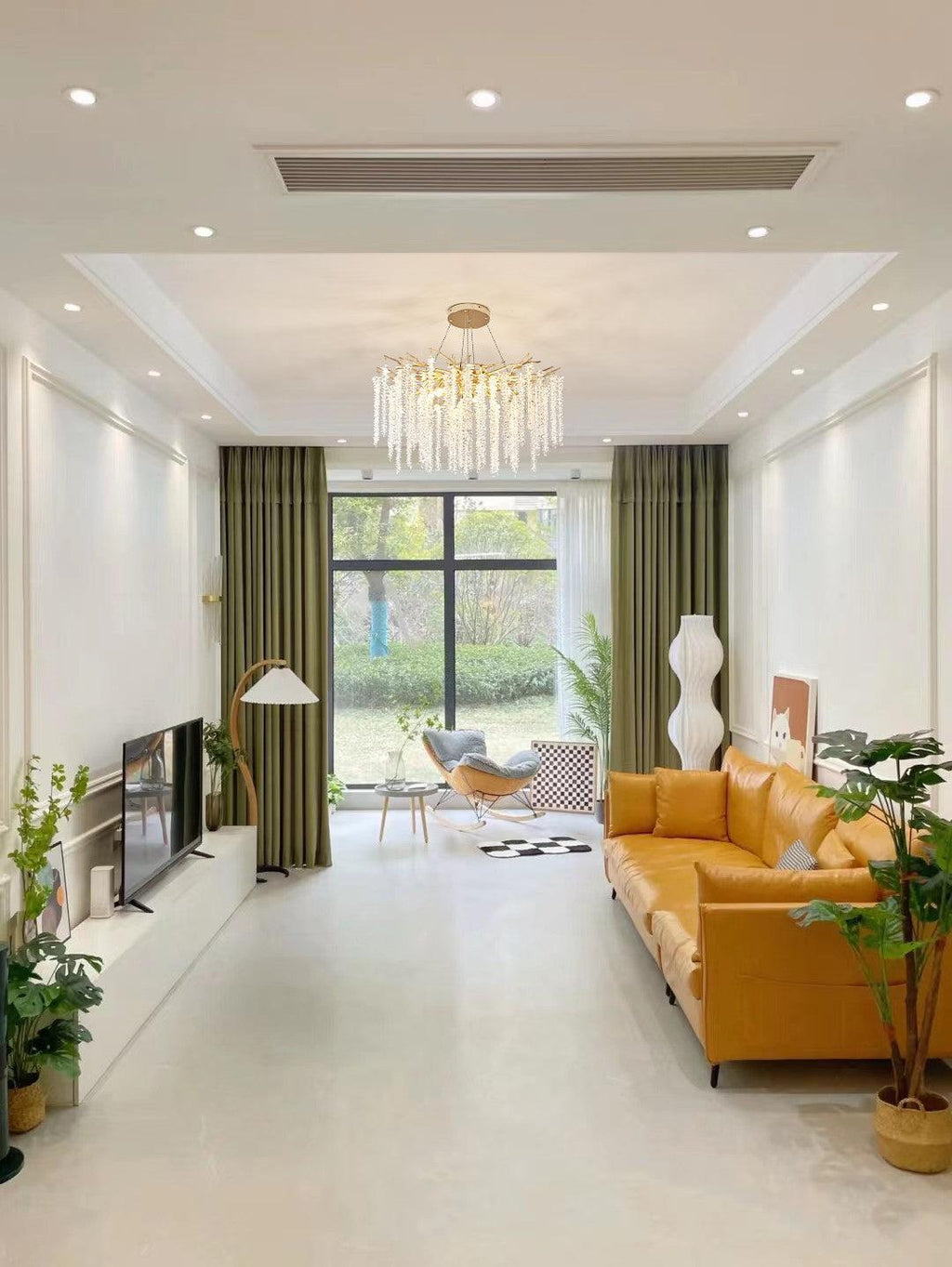 Lustra Chandelier Doré Cristal Branche Élégant - Neutralighting