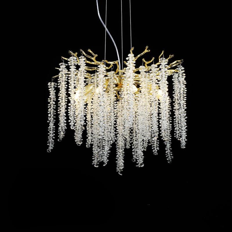 Lustra Chandelier Doré Cristal Branche Élégant - Neutralighting