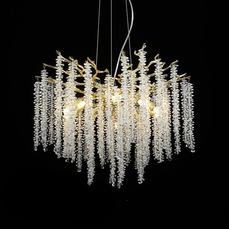 Lustra Chandelier Doré Cristal Branche Élégant - Neutralighting