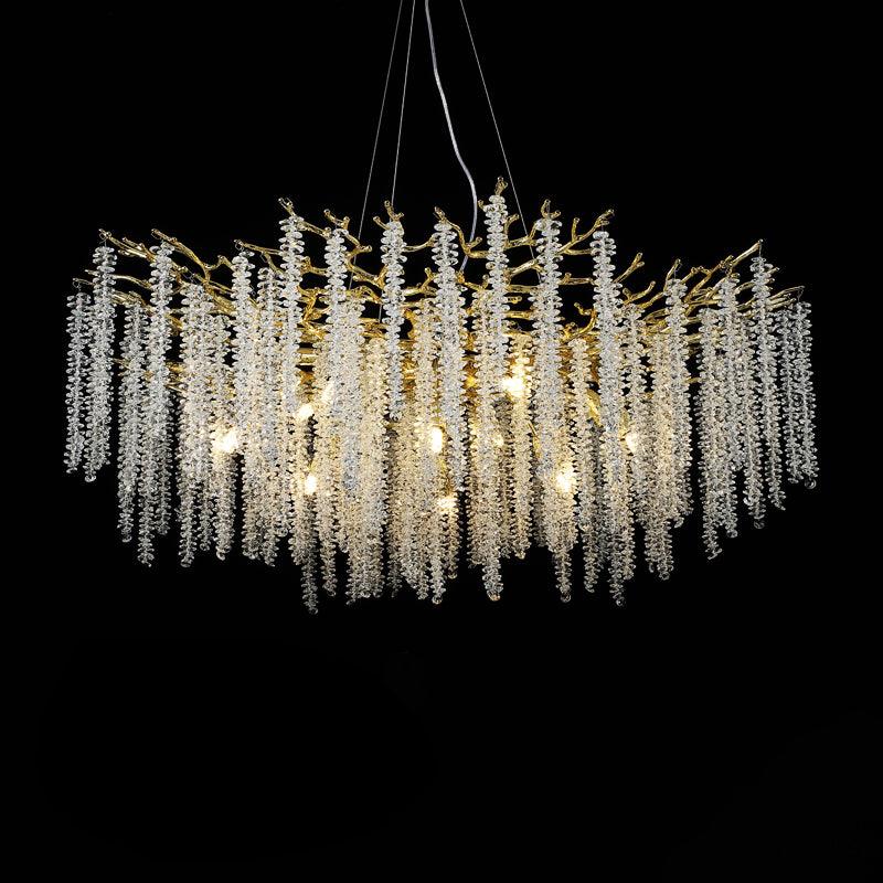 Lustra Chandelier Doré Cristal Branche Élégant - Neutralighting