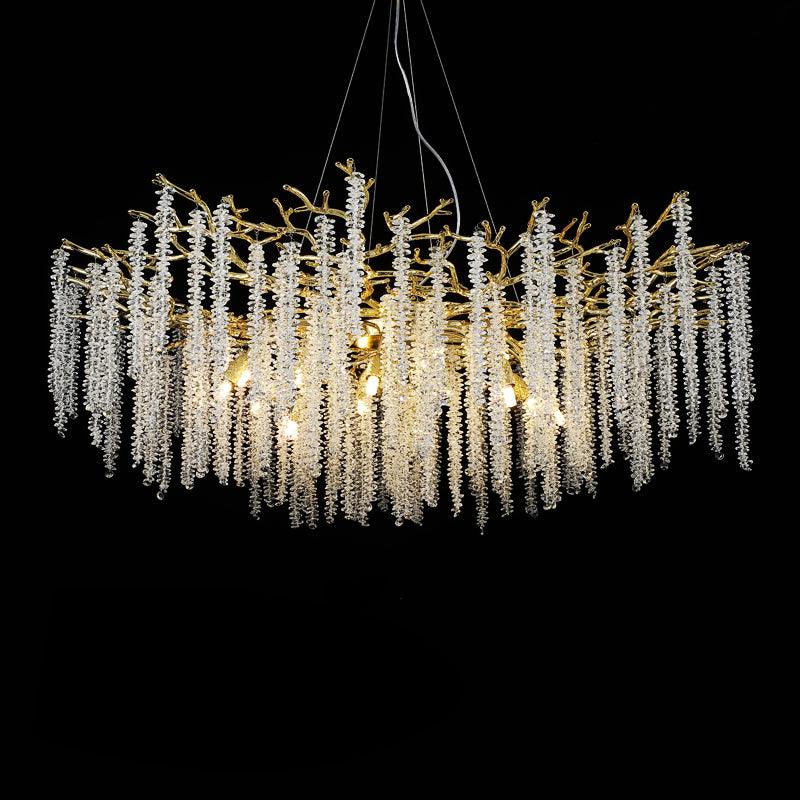 Lustra Chandelier Doré Cristal Branche Élégant - Neutralighting