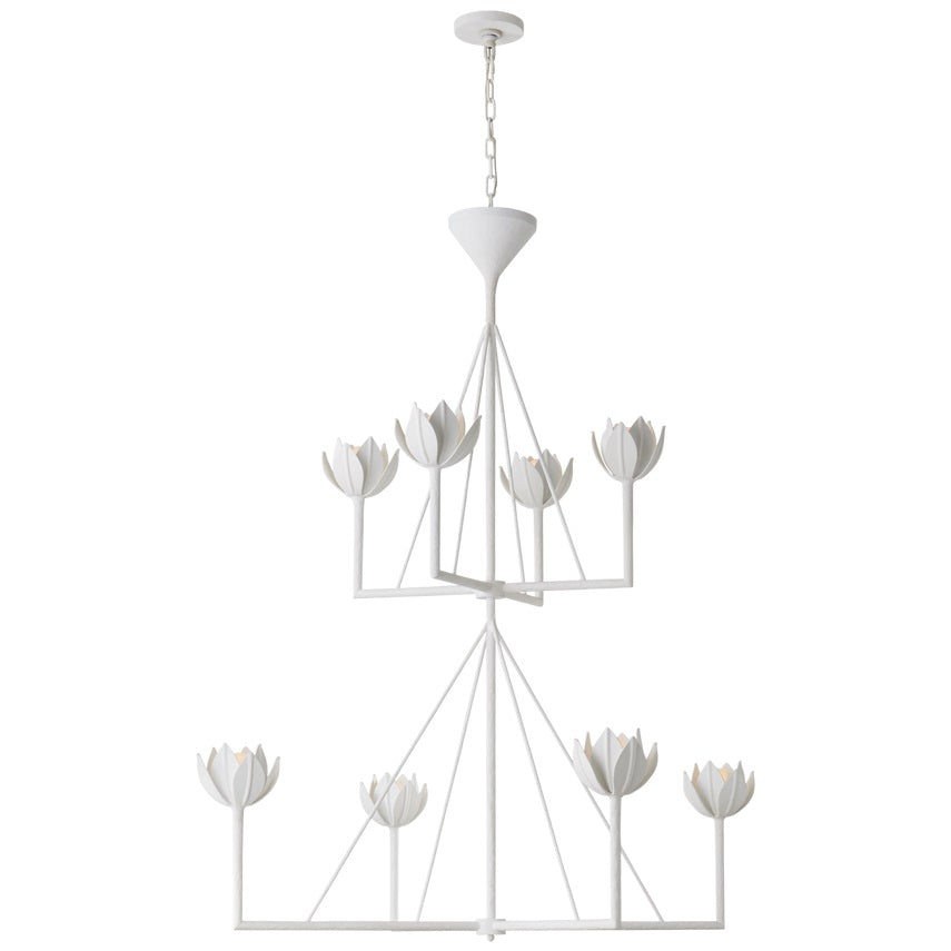 Alberto Chandelier Laiton Floral Moderne Salon - Neutralighting