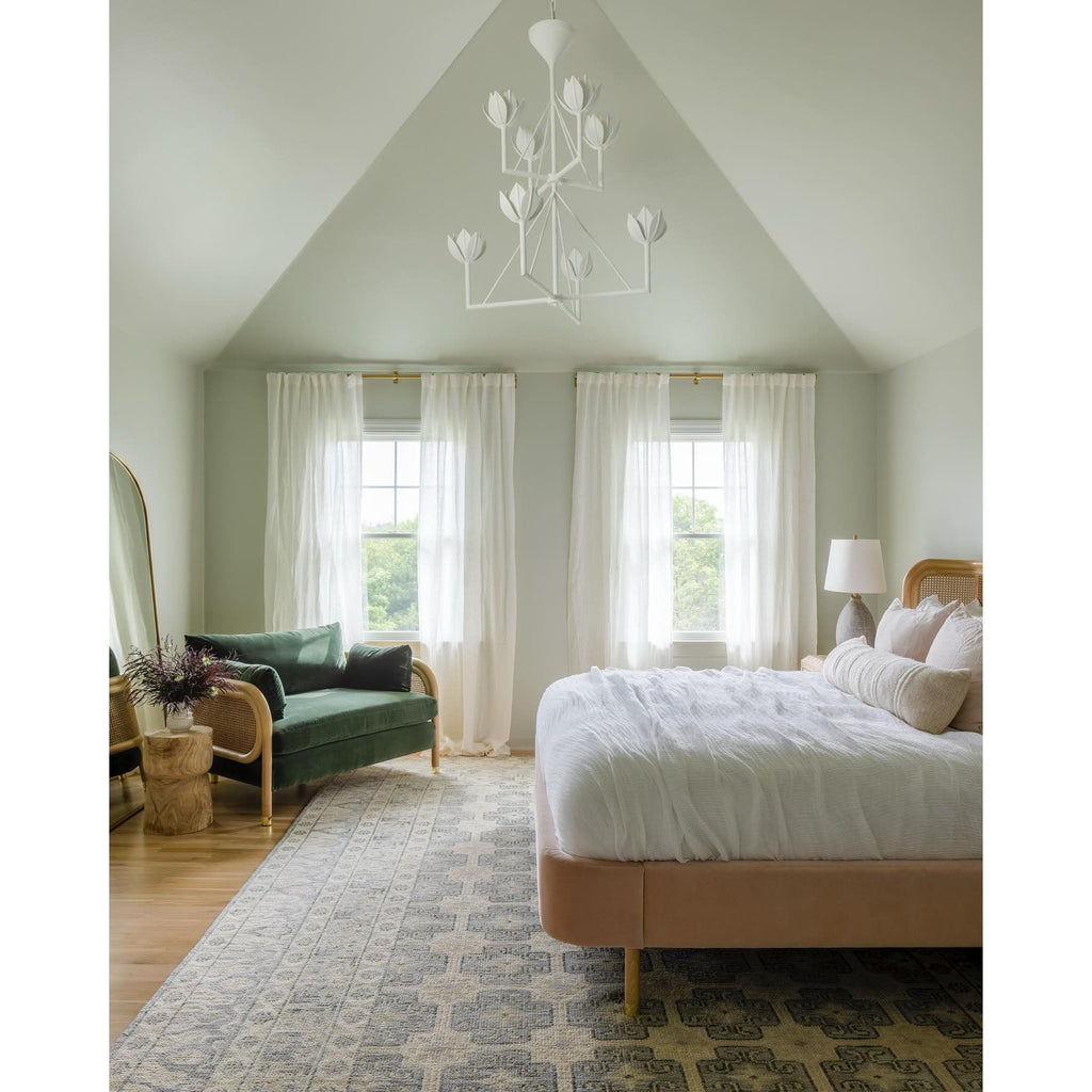 Alberto Chandelier Laiton Floral Moderne Salon - Neutralighting