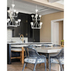 Alberto Chandelier Laiton Floral Moderne Salon - Neutralighting