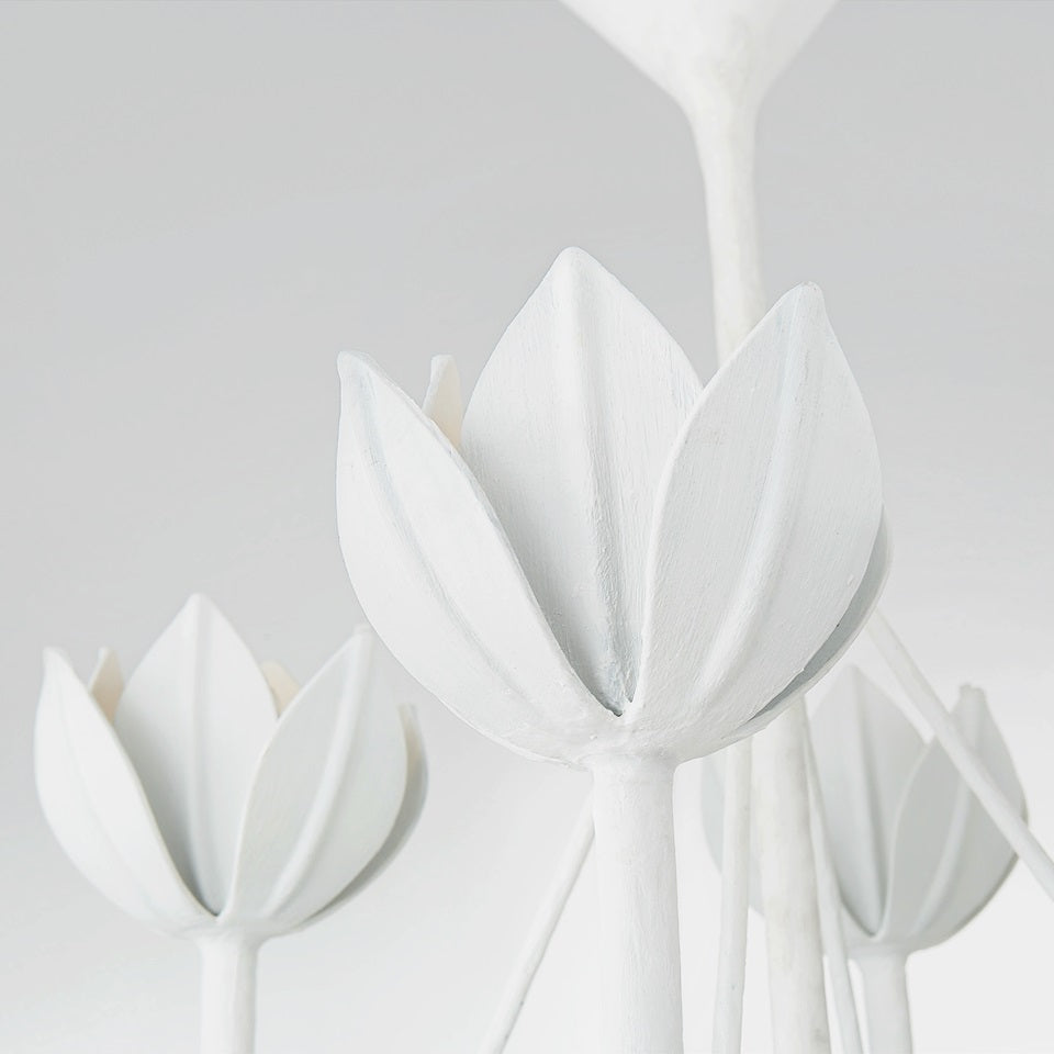 Alberto Chandelier Laiton Floral Moderne Salon - Neutralighting