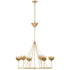 Alberto Chandelier Laiton Floral Moderne Salon - Neutralighting