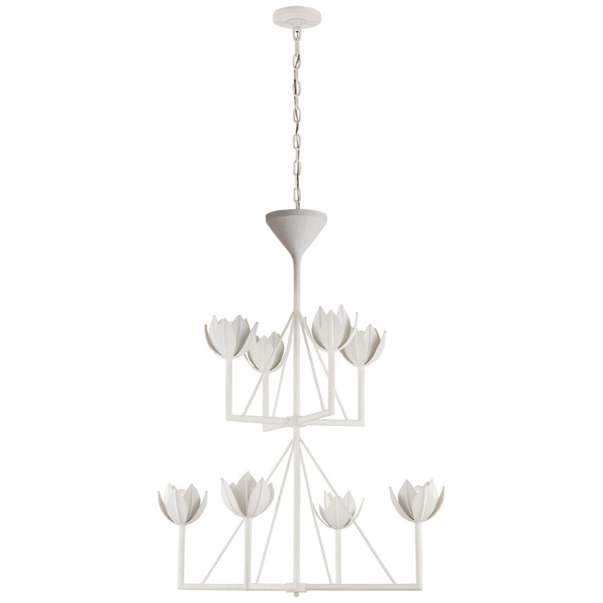 Alberto Chandelier Laiton Floral Moderne Salon - Neutralighting