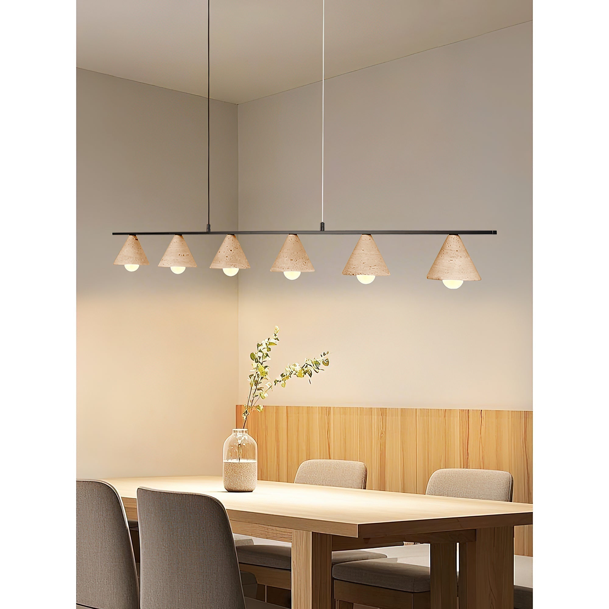 Ulfuvyi Suspension Travertin Moderne Salon - Neutralighting
