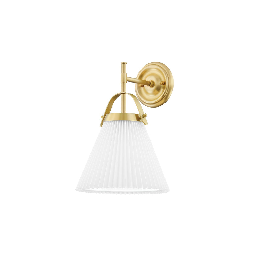 Pure Lampe Murale Plissée En Tissu Et Laiton Élégance Premium - Neutralighting