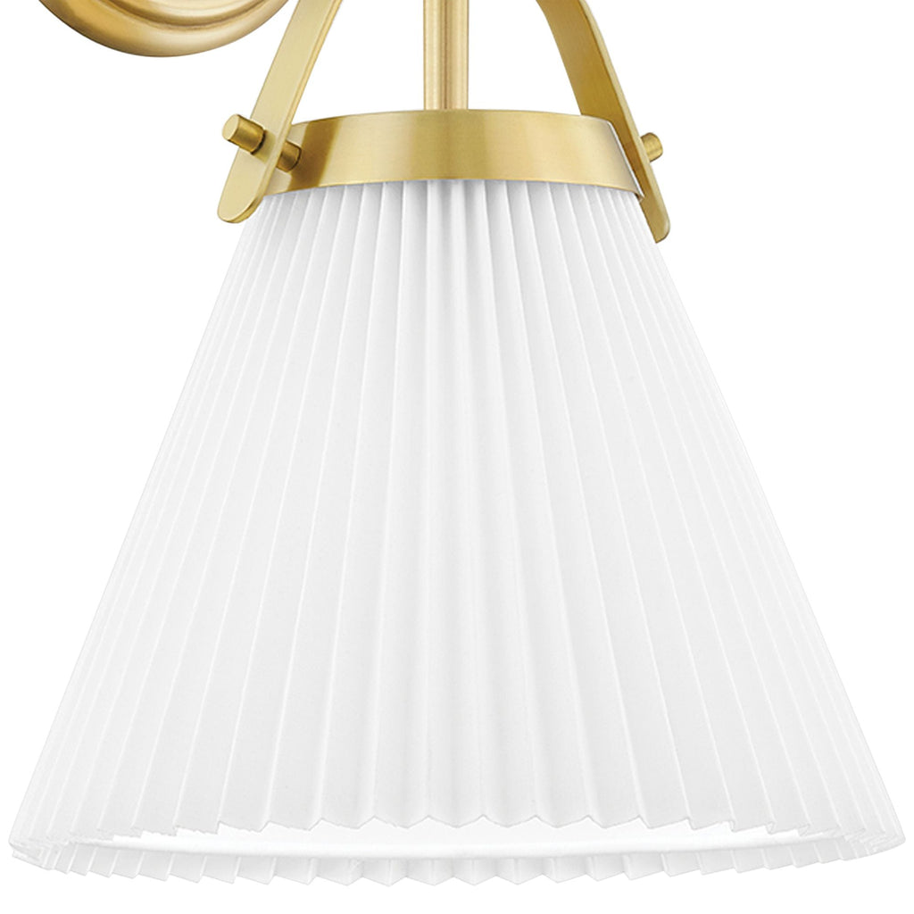 Pure Lampe Murale Plissée En Tissu Et Laiton Élégance Premium - Neutralighting