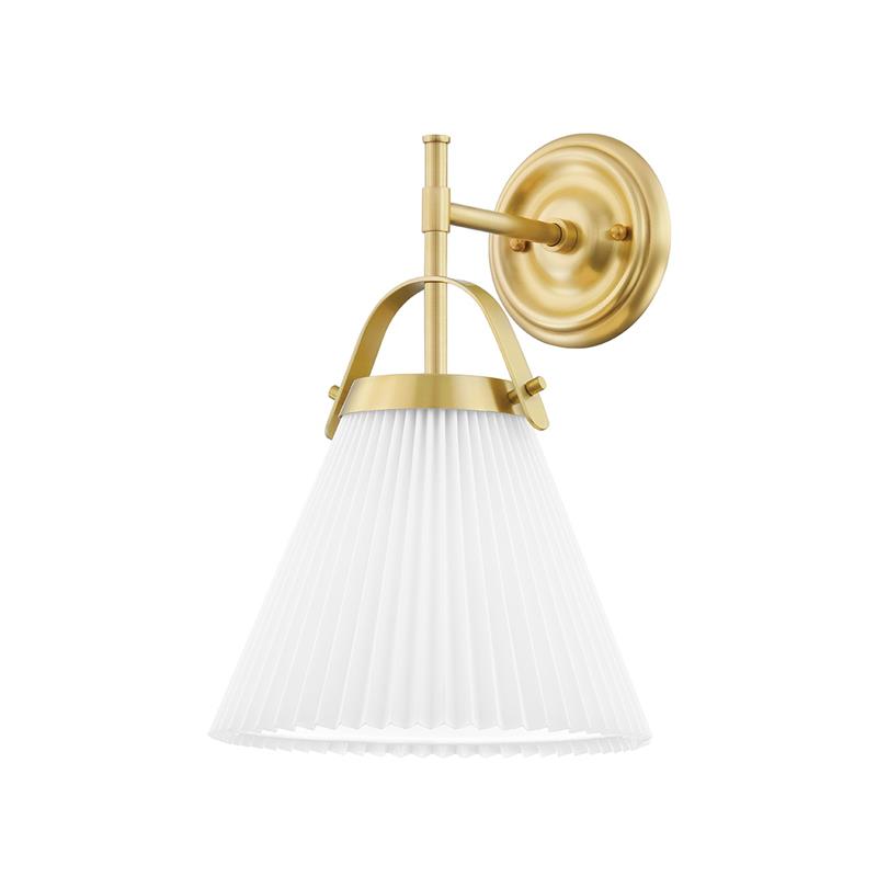 Pure Lampe Murale Plissée En Tissu Et Laiton Élégance Premium - Neutralighting