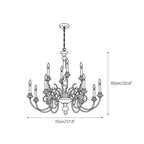 Waegnuvyn Chandelier Métal Bougie Traditionnel Salon - Neutralighting