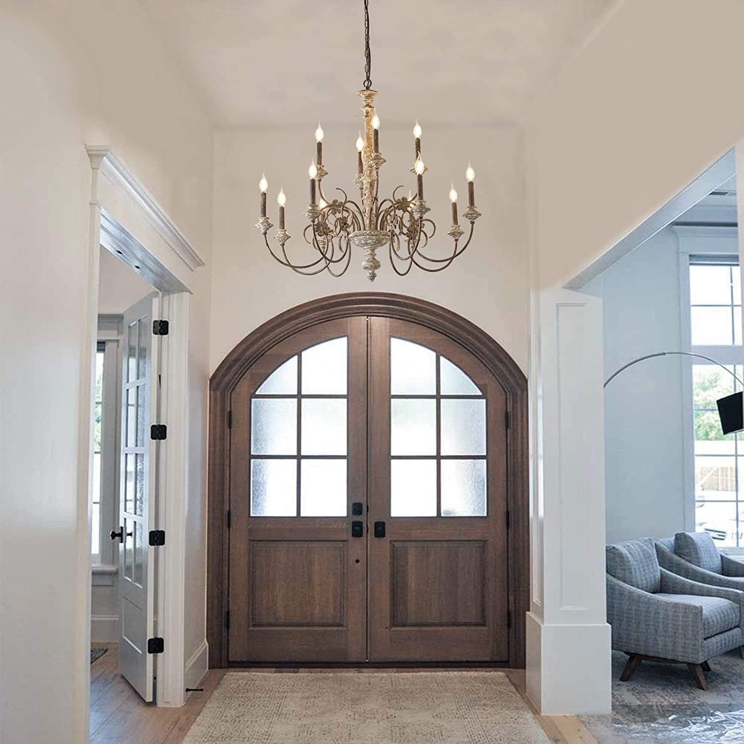 Waegnuvyn Chandelier Métal Bougie Traditionnel Salon - Neutralighting