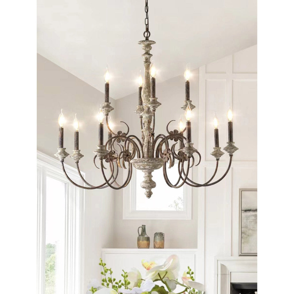 Waegnuvyn Chandelier Métal Bougie Traditionnel Salon - Neutralighting