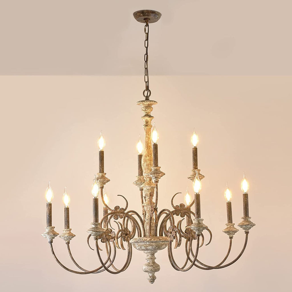Waegnuvyn Chandelier Métal Bougie Traditionnel Salon - Neutralighting