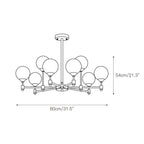 Vatnuvyi Chandelier en Verre Globe - Neutralighting