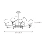 Vatnuvyi Chandelier en Verre Globe - Neutralighting