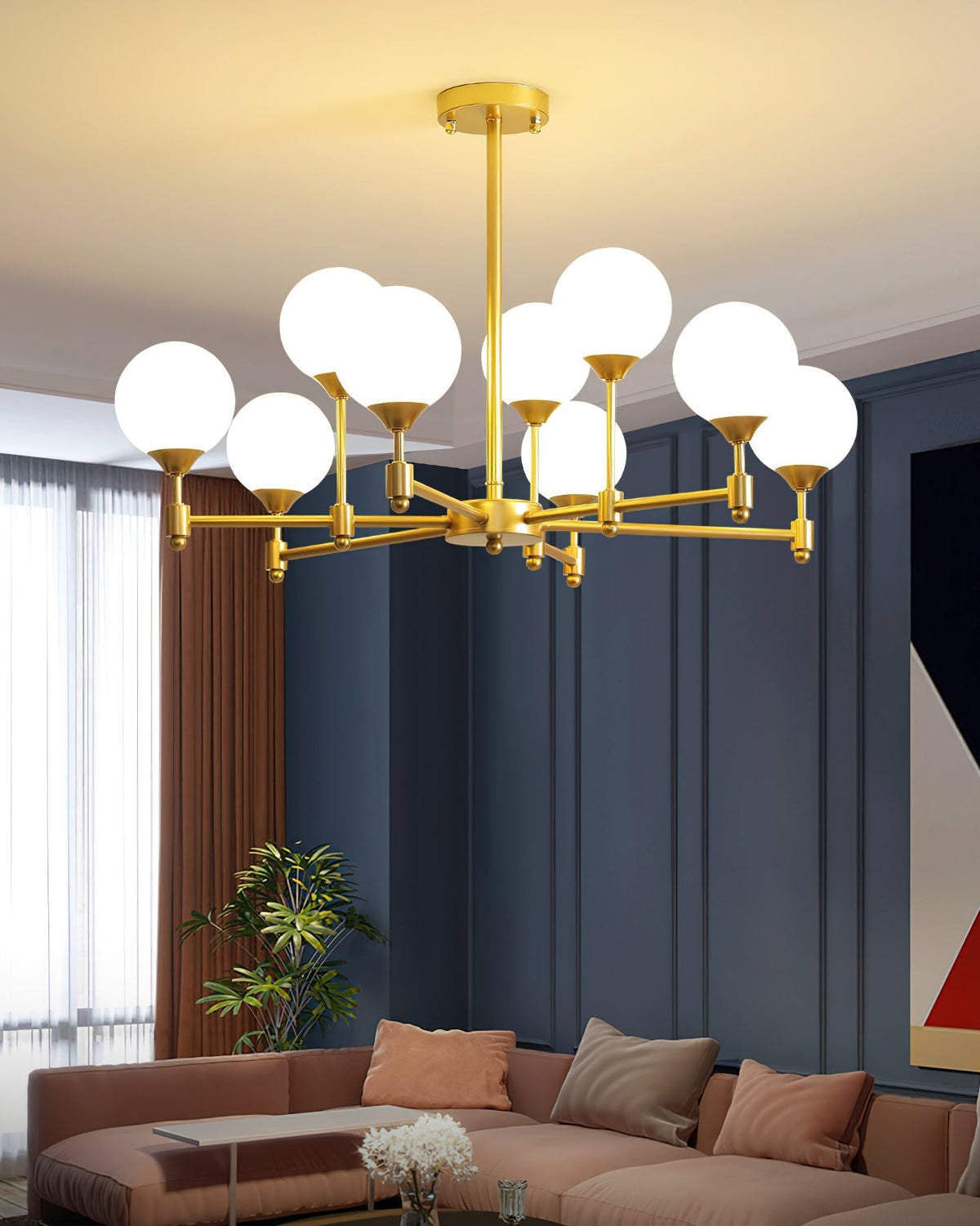 Solara Élégant Verre Lustre - Neutralighting