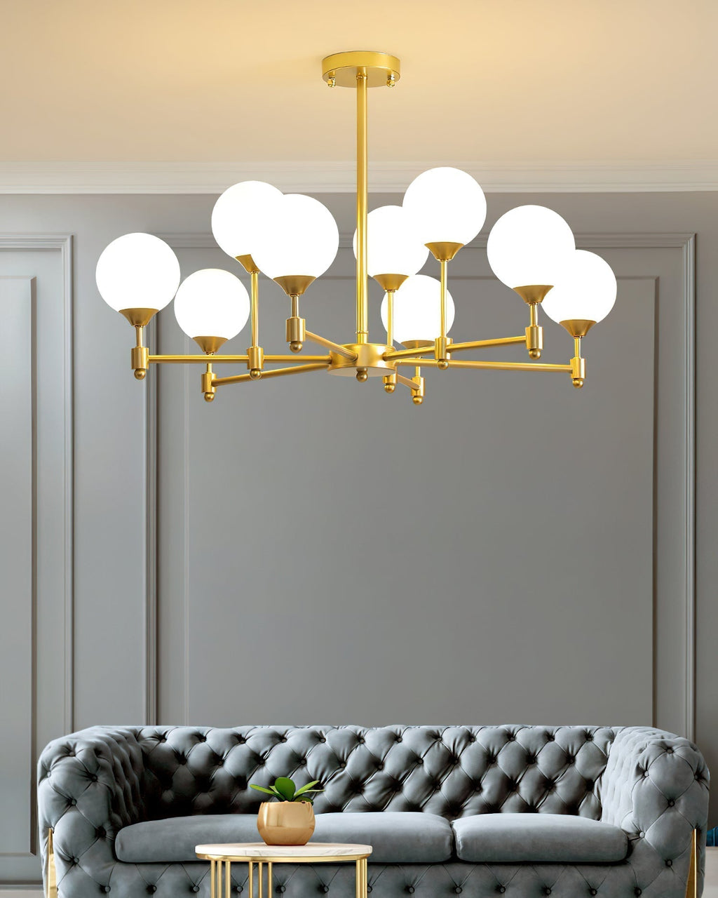 Solara Élégant Verre Lustre - Neutralighting