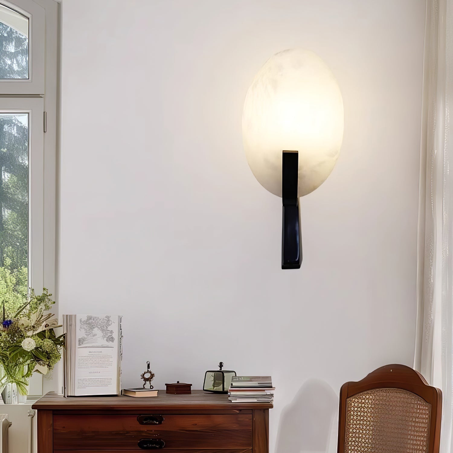 Selene Applique Murale Moderne en Albâtre - Neutralighting