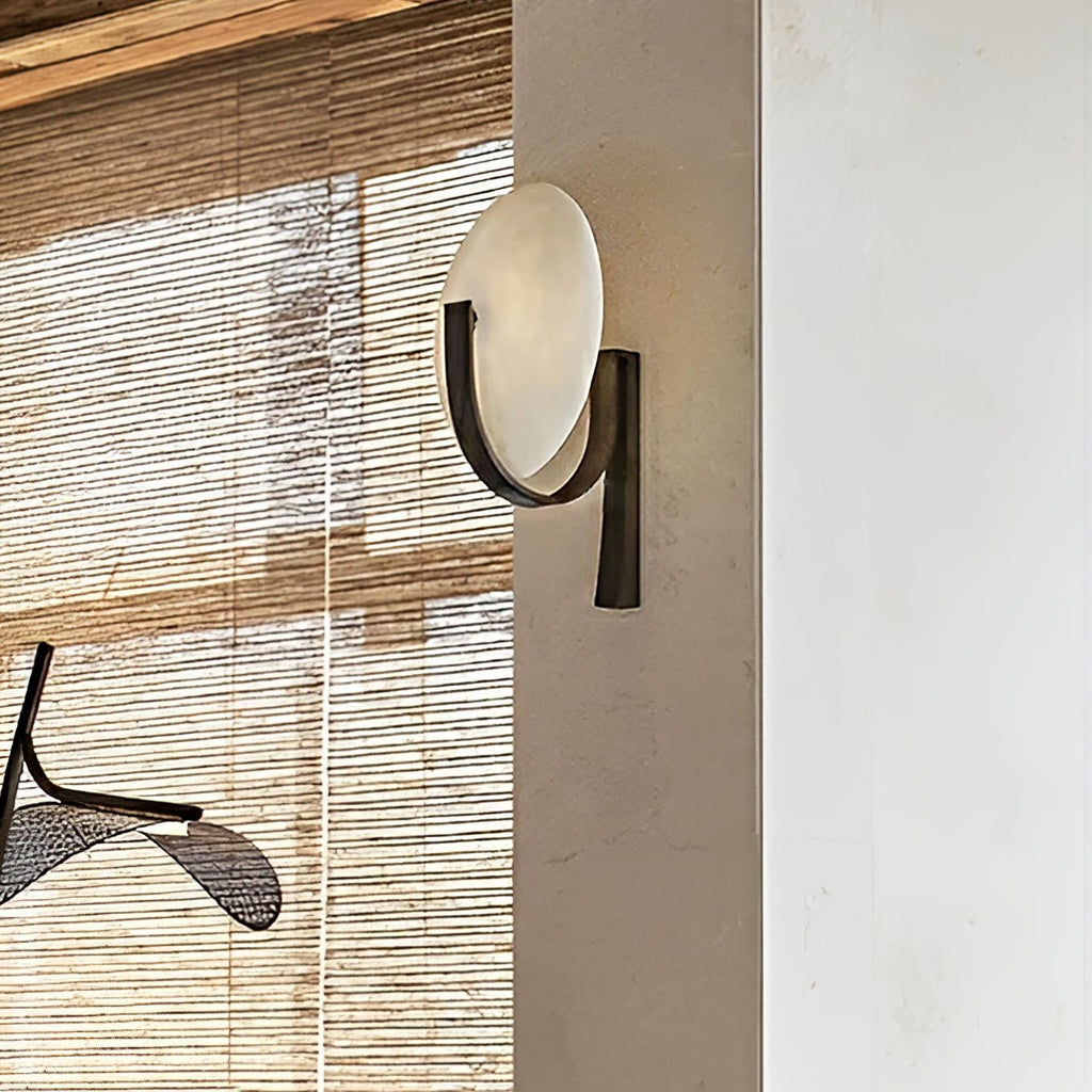 Althea Minimalist Alabaster Wall Lamp - Neutralighting