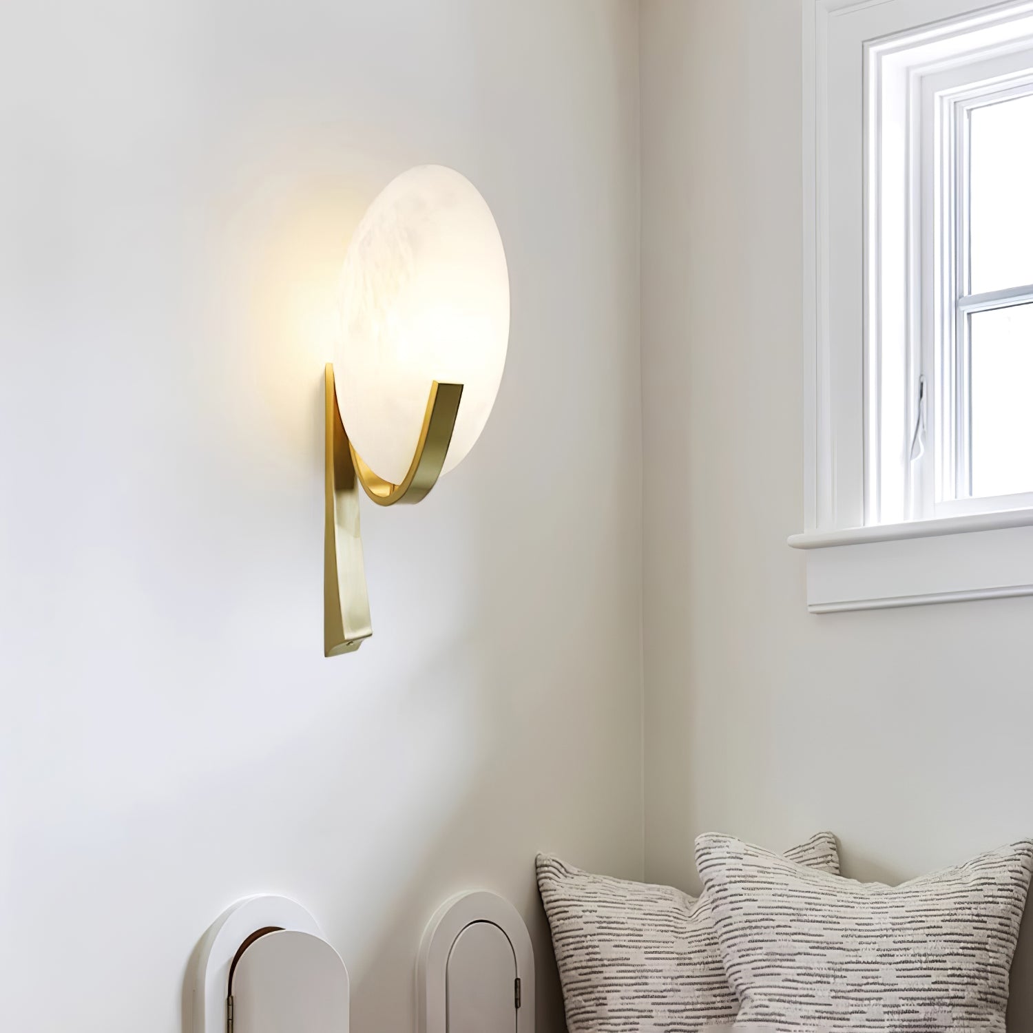 Selene Applique Murale Moderne en Albâtre - Neutralighting