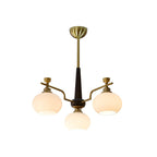 Velirara Chandelier Traditionnel Unique Sphère Bois Verre - Neutralighting