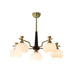 Velirara Chandelier Traditionnel Unique Sphère Bois Verre - Neutralighting