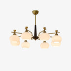 Velirara Chandelier Traditionnel Unique Sphère Bois Verre - Neutralighting